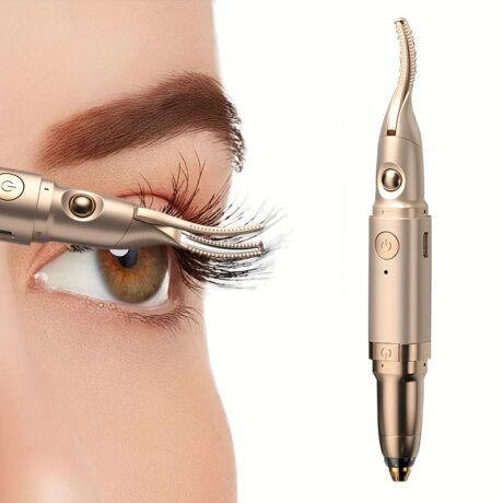 1pc Heated Eyelash Curler Multifunctional 2-in-1 Electric Lash Curler And Trimmer, Brow Shaver, Ear & Nose Hair Trimmer, Eye Makeup Tool Set, Beauty Instrument